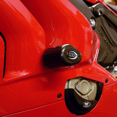 Pièces Quad & Motos - Equipement véhicule - Tampons de protection R&G RACING Aero noir Ducati Panigale V4