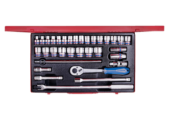 Outils - Outils divers - Coffret de douilles 1/2"  33 pièces