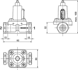 Pièces agricoles - Pièce divers - Valve de barrage