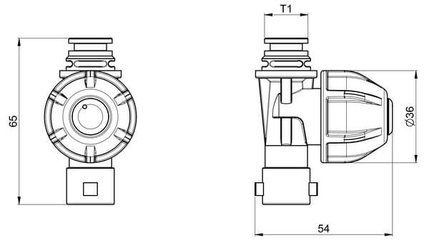 Pièces agricoles - Pièce Pulvérisateur - Porte-buse simple T1M F6
