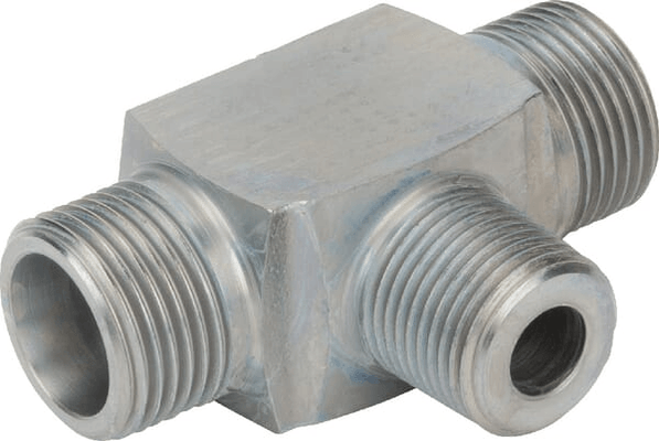 Pièces agricoles - Hydraulique - Té 12S - 3/8 BSP