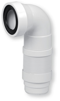 Plomberie - Joints et accessoires de plomberie - PIPE WC EXTENSIBLE COUDEE