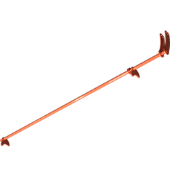 Pièces agricoles - Pièce divers - Arbre de commande 3.50m -peint-