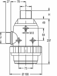 Pièces agricoles - Pièce Pulvérisateur - Filtre d'aspiration 2"M 220 l/min 32 mailles