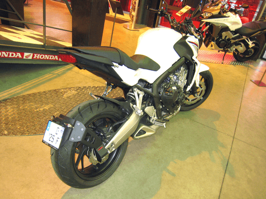 Pièces Quad & Motos - Equipement véhicule - Support de plaque ACCESS DESIGN ''ras de roue'' noir Honda CB650F