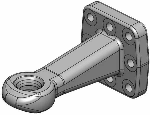 Pièces agricoles - Tracteur pièce adaptable - Oeillet de remorquage diamètre 40mm 110x100 8 trous avec douille