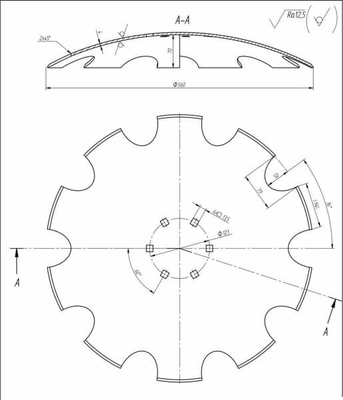 Pièces agricoles - Travail du sol - Disque herse crénelé 560mm 6-h