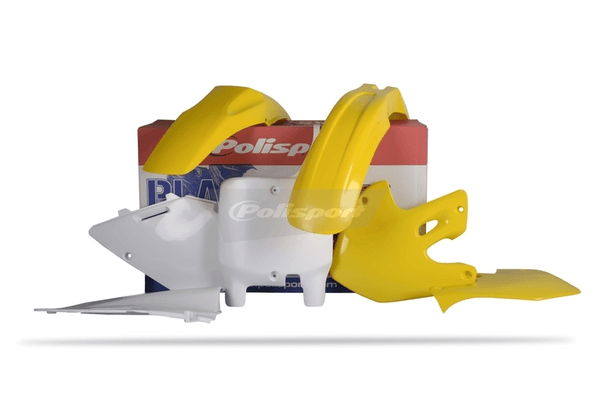Pièces Quad & Motos - Plastiques - Kit plastique POLISPORT couleur origine Suzuki RM125/RM250