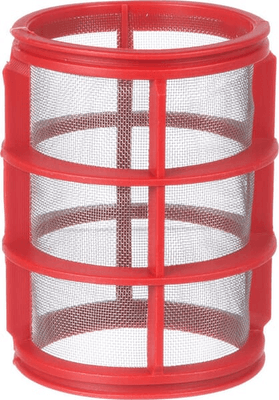 Pièces agricoles - Pièce Pulvérisateur - Cartouche filtrante 32 mesh rouge avec joints toriques