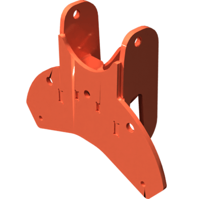 Pièces agricoles - Pièce divers - support soudé peint