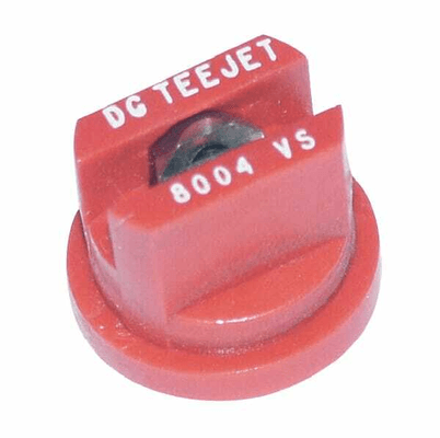 Pièces agricoles - Pièce Pulvérisateur - Buse à jet plat DG 80° 04 rouge inox TeeJet