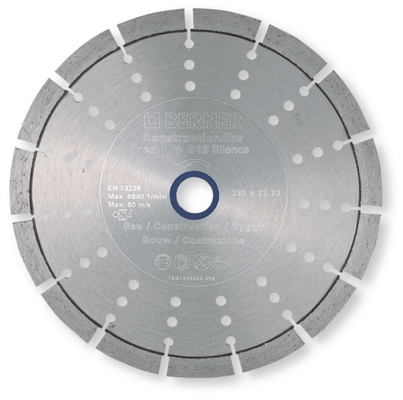 Electroportatif - Electroportatif divers et accessoires - Disque diamant à sec pour matériaux construction Premium S13 Silence 230x22,2 (par 1)