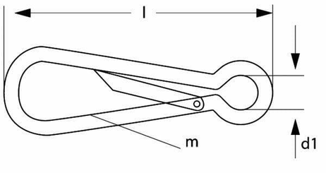 Pièces agricoles - Fasteners - Crochet simplex 100mm