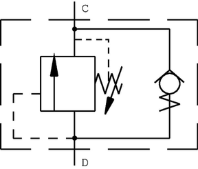 Pièces agricoles - Hydraulique - Clapet de régulation de pression en acier