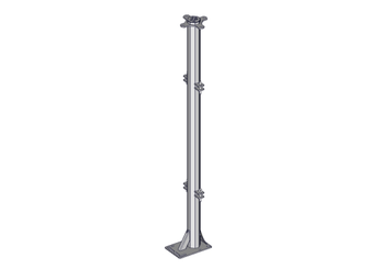 Materiels - Accessoires 20Kg-30Kg - POTEAU -2P- DE CONTENTION TREFLE 2D L.2.M SUR PLATINE V2