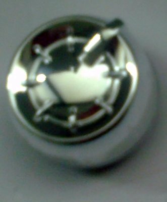 Pièces VSP - Divers - BOUTON INTER VENTILO CHROME