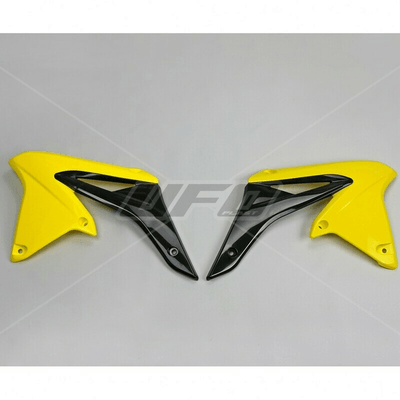 Pièces Quad & Motos - Plastiques - Ouïes de radiateur UFO jaune Suzuki RM-Z250