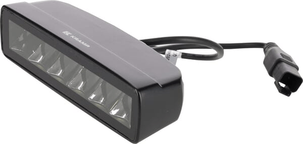 Pièces agricoles - Eclairage - Lampe de travail indirecte LED, 30W, 2880lm, rectangulaire, 12/24V, blanc, 157x49,7x60mm prise Deutsch, faisceau étroit, 6LED