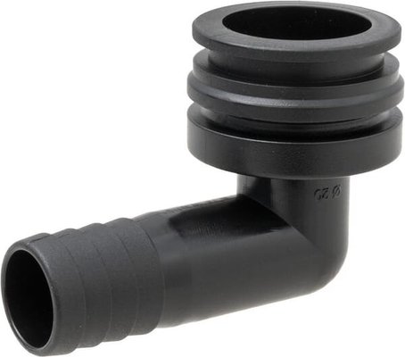 Pièces agricoles - Pièce Pulvérisateur - Raccord à fourche, femelle 90° AF4, embout de tuyau 20 mm