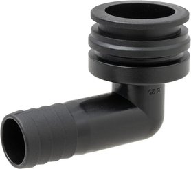 Pièces agricoles - Pièce Pulvérisateur - Raccord à fourche, femelle 90° AF4, embout de tuyau 20 mm