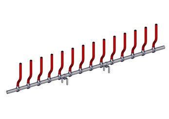 Materiels - Matériel d'élevage - autre - LS CONFORT PLUS VL 15P./6M L.6M ROUGE SANS EMBOUT