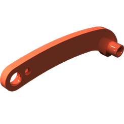 Pièces agricoles - Pièce divers - levier de commande soudé -peint. -