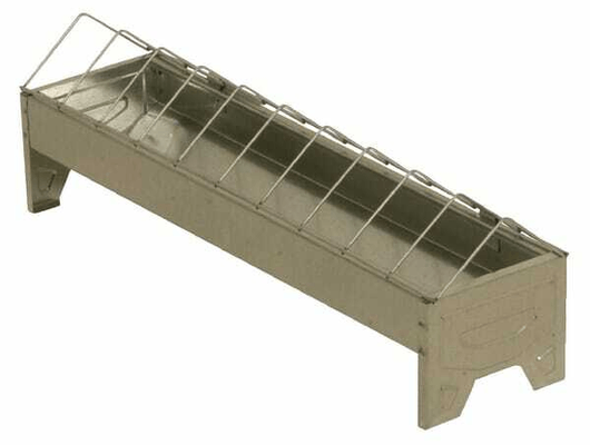 Pièces agricoles - Cloture,Jardin & Sylviculture - Mangeoire galvanisée 10 x 50 cm