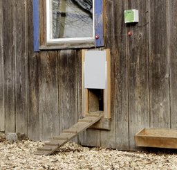 Pièces agricoles - Cloture,Jardin & Sylviculture - Auto Porte pour volaille w. Porte coulissante 300x400 mm