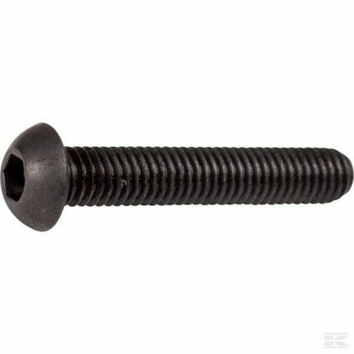 Pièces agricoles - Fasteners - Vis tête bombée collet carré plate 6p creux 6x16 10.9 noir