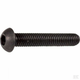 Vis tête bombée collet carré plate 6p creux 6x16 10.9 noir