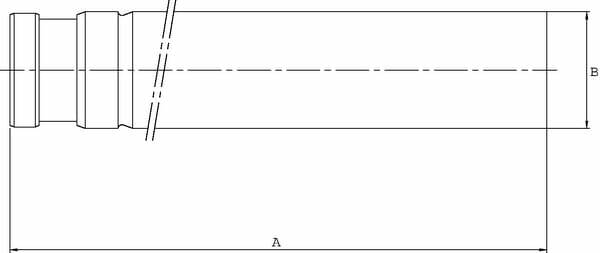 Pièces agricoles - Hydraulique - Barre 30 course 300 PC2 L=406
