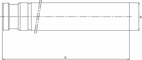 Pièces agricoles - Hydraulique - Barre 30 course 300 PC2 L=406