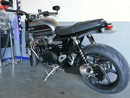 Pièces Quad & Motos - Equipement véhicule - Support de plaque ACCESS DESIGN latéral noir Triumph