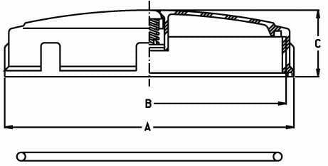Pièces agricoles - Pièce Pulvérisateur - Couvercle de réservoir à visser Ø 240 mm avec reniflard