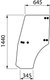 Vitre de porte gauche