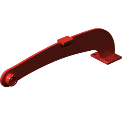 Pièces agricoles - Pièce divers - Axe d’essieu gauche soudé -peint-