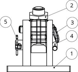 Pièces agricoles - Tracteur pièce adaptable - Verrouillage complet K80 robuste