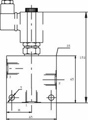 Pièces agricoles - Hydraulique - 3/2 soupape EL 10-C 06 3/8 sans bobine