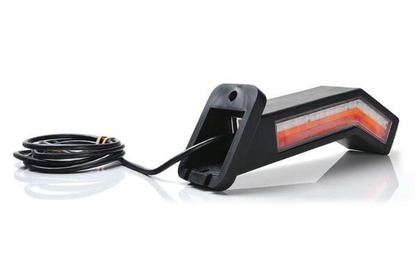 Pièces agricoles - Eclairage - Feu arrière multifonction LED, droit, rouge/orange/blanc, 12-24 V, 238 x 181 x 72 mm