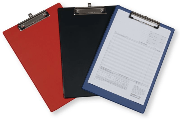 Automobile - Consommables et accessoires auto. - PORTE-BLOC BLEU PINCE X12