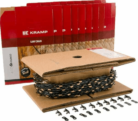 Pièces agricoles - Jardin et forêt pièce adaptable - Chaîne de tronçonneuse 3/8" 1,3mm 410 DL 25 ft ciseau Rouleau Kramp