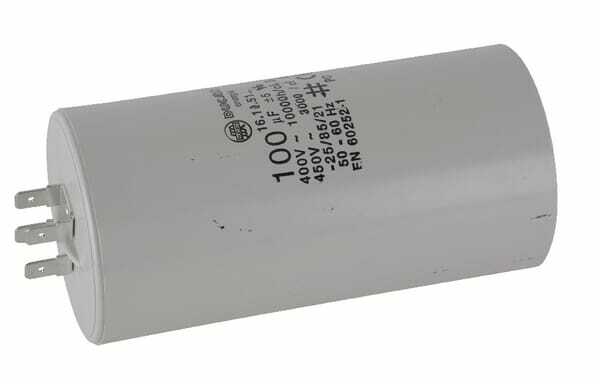 Pièces agricoles - Electricité - Condensateur avec fiche100µF