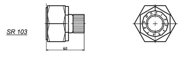 Pièces agricoles - Hydraulique - Régulateur de débit 3 voies proportionnelle SR1
