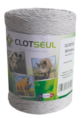 Pièces agricoles - Cloture,Jardin & Sylviculture - CLORETOR 600 M 6 INOX 0.20