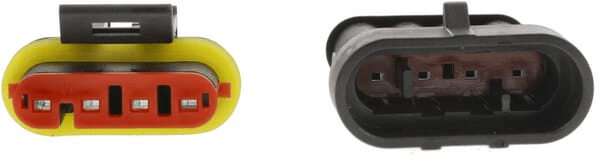 Pièces agricoles - Eclairage - Jeu de connecteurs Superseal 4 fiches mâle + femelle