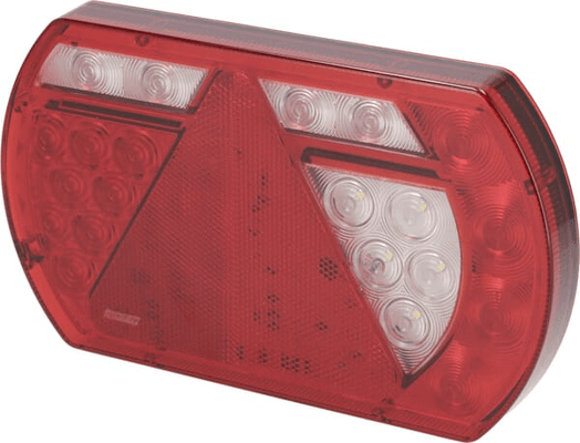Pièces agricoles - Eclairage - Feu arrière droit multifonction à LED, 12 V, 236x140x24,3 mm, Baïonnette 6 broches, Kramp