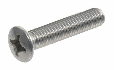 Pièces agricoles - Fasteners - Vis à tête fraisée bombée à empreinte de cruciformeM6x25 inox A2