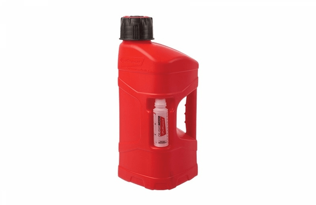 Pièces Quad & Motos - Transport - Garage - Paddock - Bidon POLISPORT ProOctane 10L remplissage rapide rouge + melangeur 100ml
