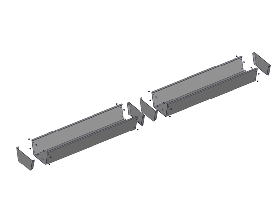 Accessoires et options matériel  - Matériel d'élevage - autre - AUGE METALLIQUE POUR CORNADIS VEAU 8P. (fin de vie)