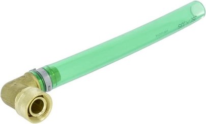 Pièces agricoles - Moteurs pièce adaptable - Égouttoir coudé LB 90° avec tuyau de 25 cm